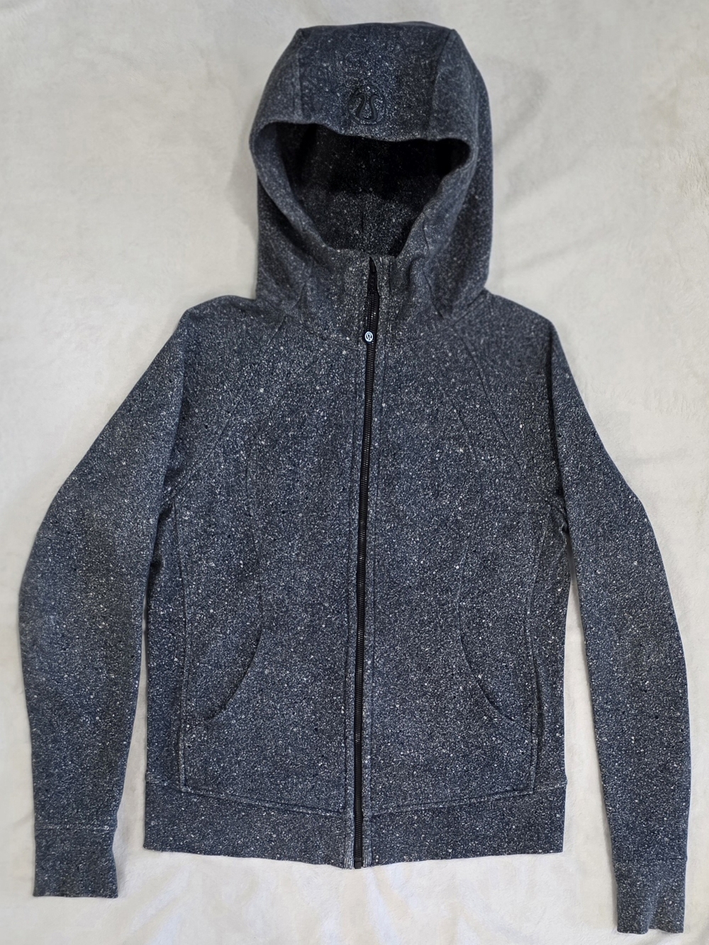 Women's Lululemon Scuba Hoodie Light Cotton Fleece Luminesce Splatter Size 10